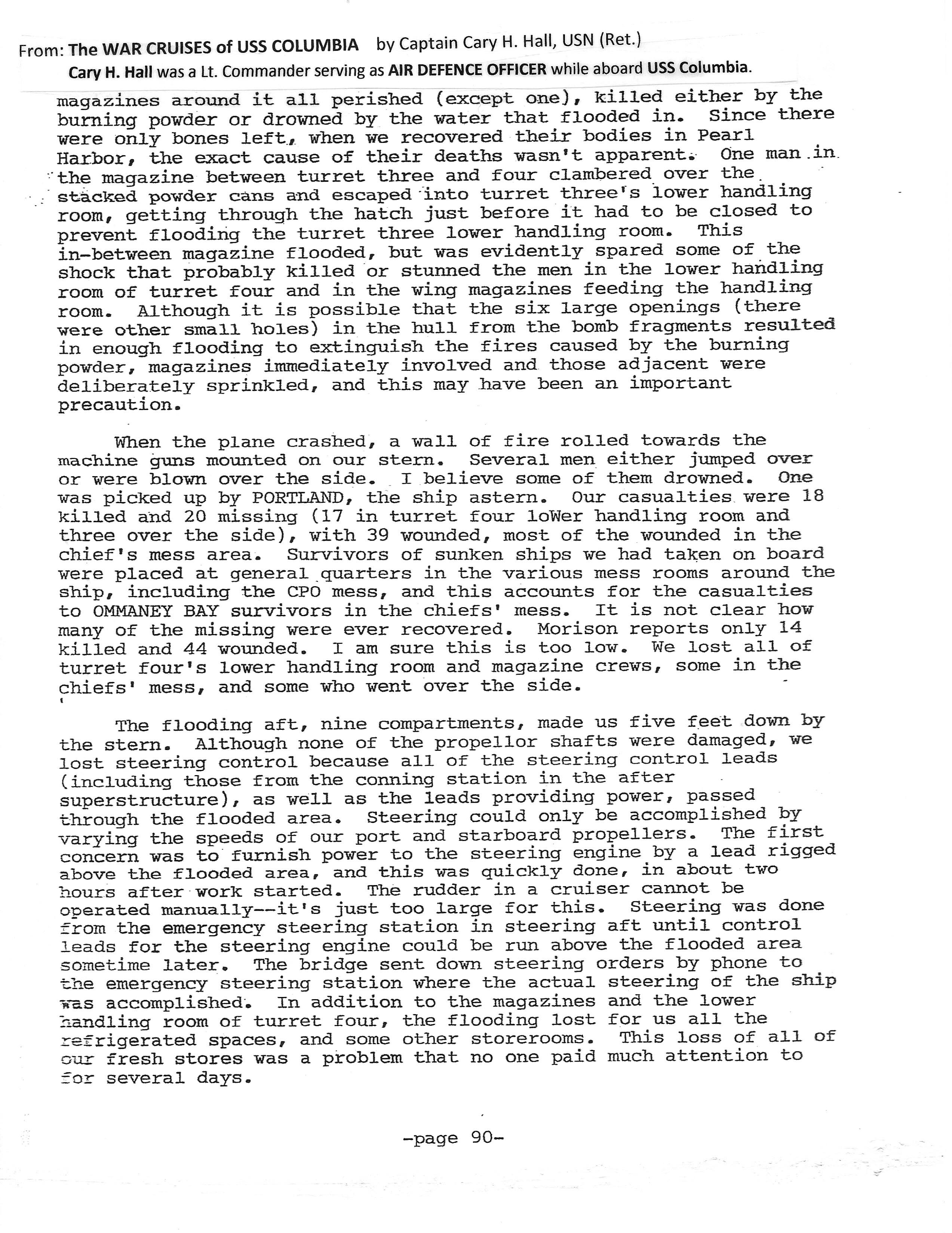 2nd kamikaze hit January 6, 1945 sheet 11