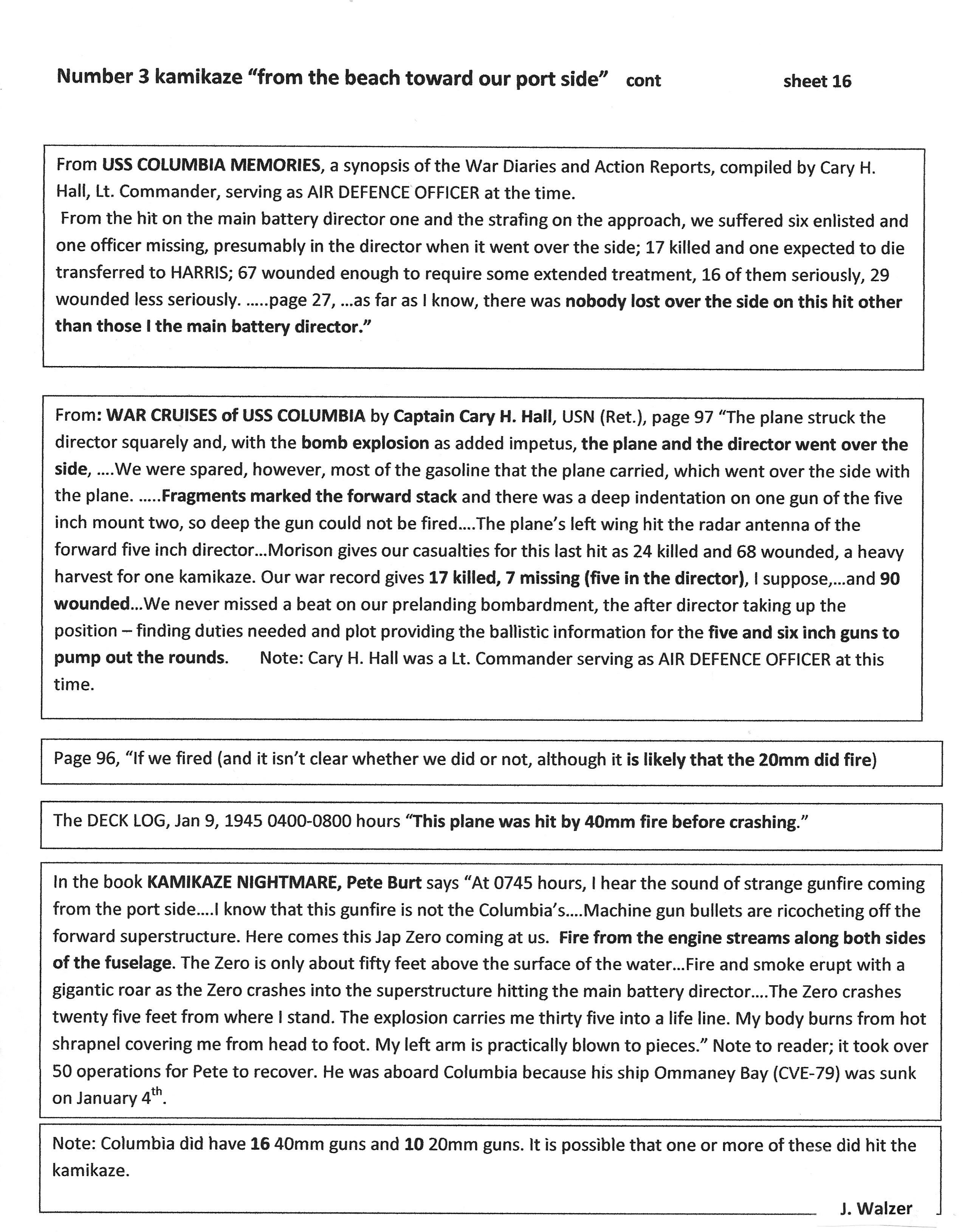 From the beach toward our port side continued