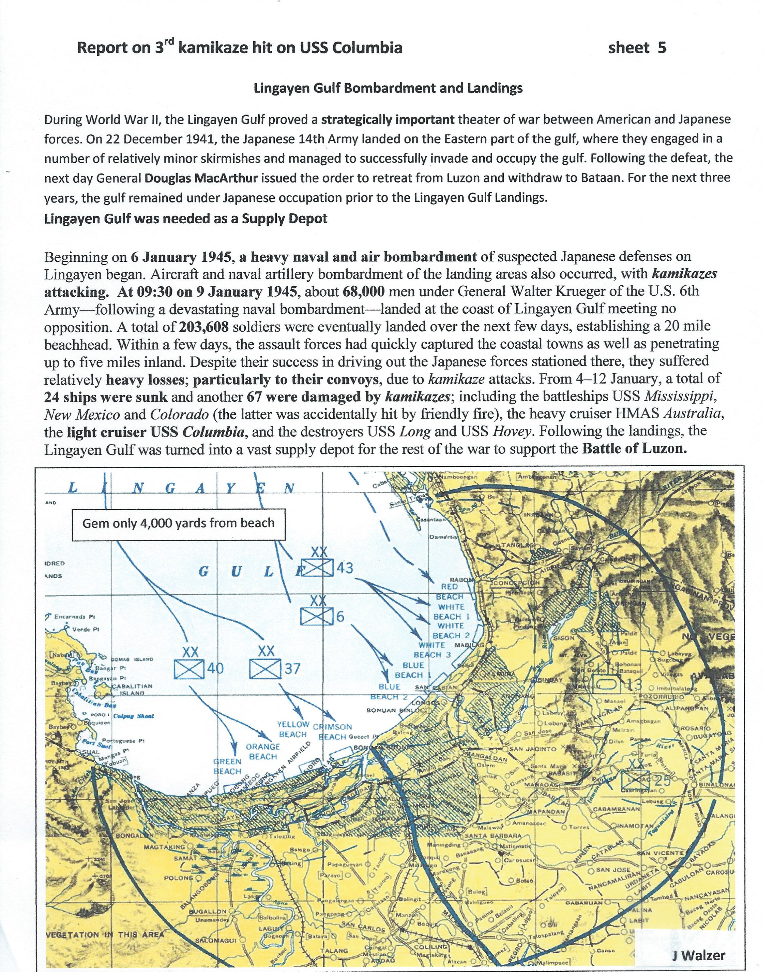 Map of Lingayen Gulf