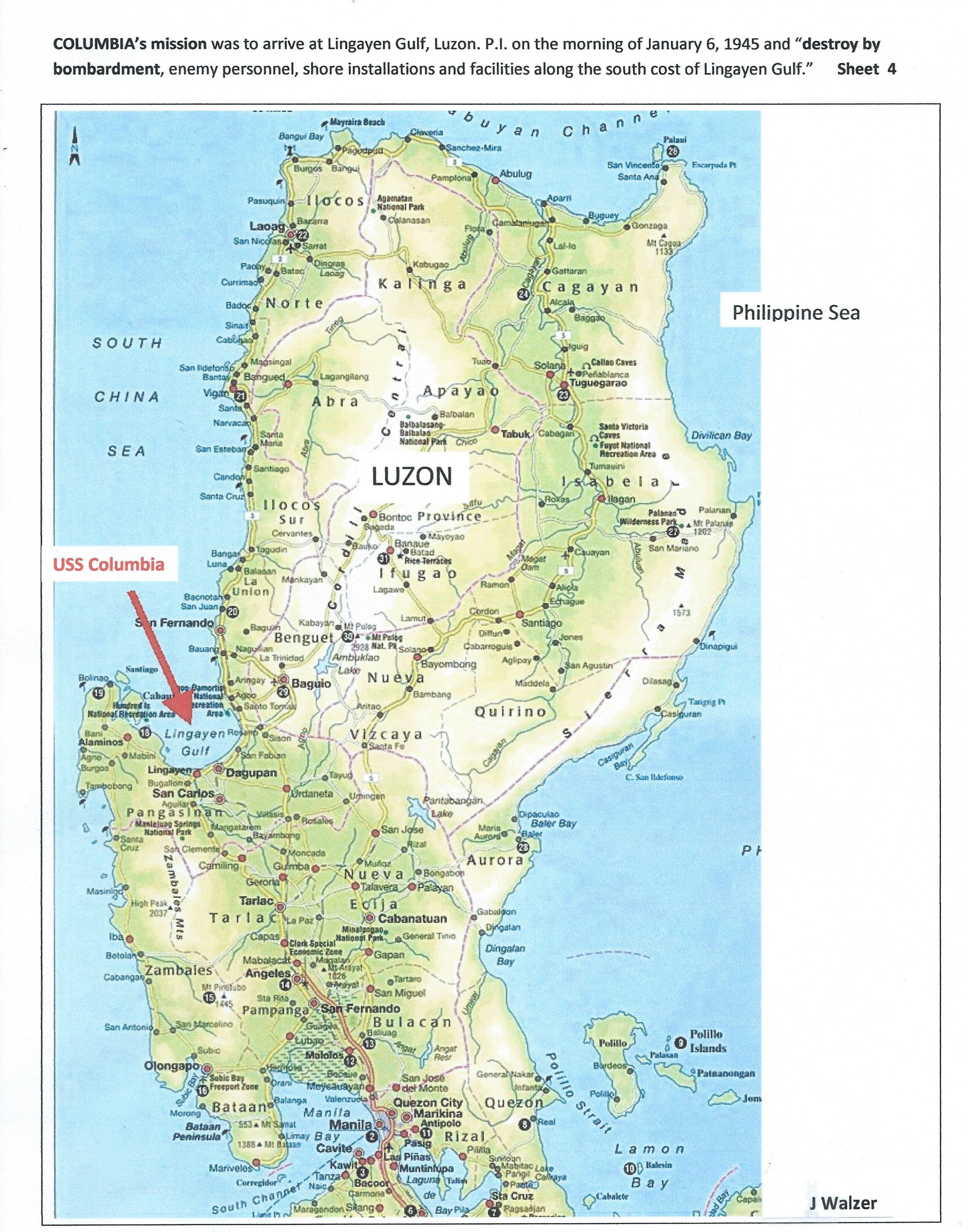 Map of Luzon, PI