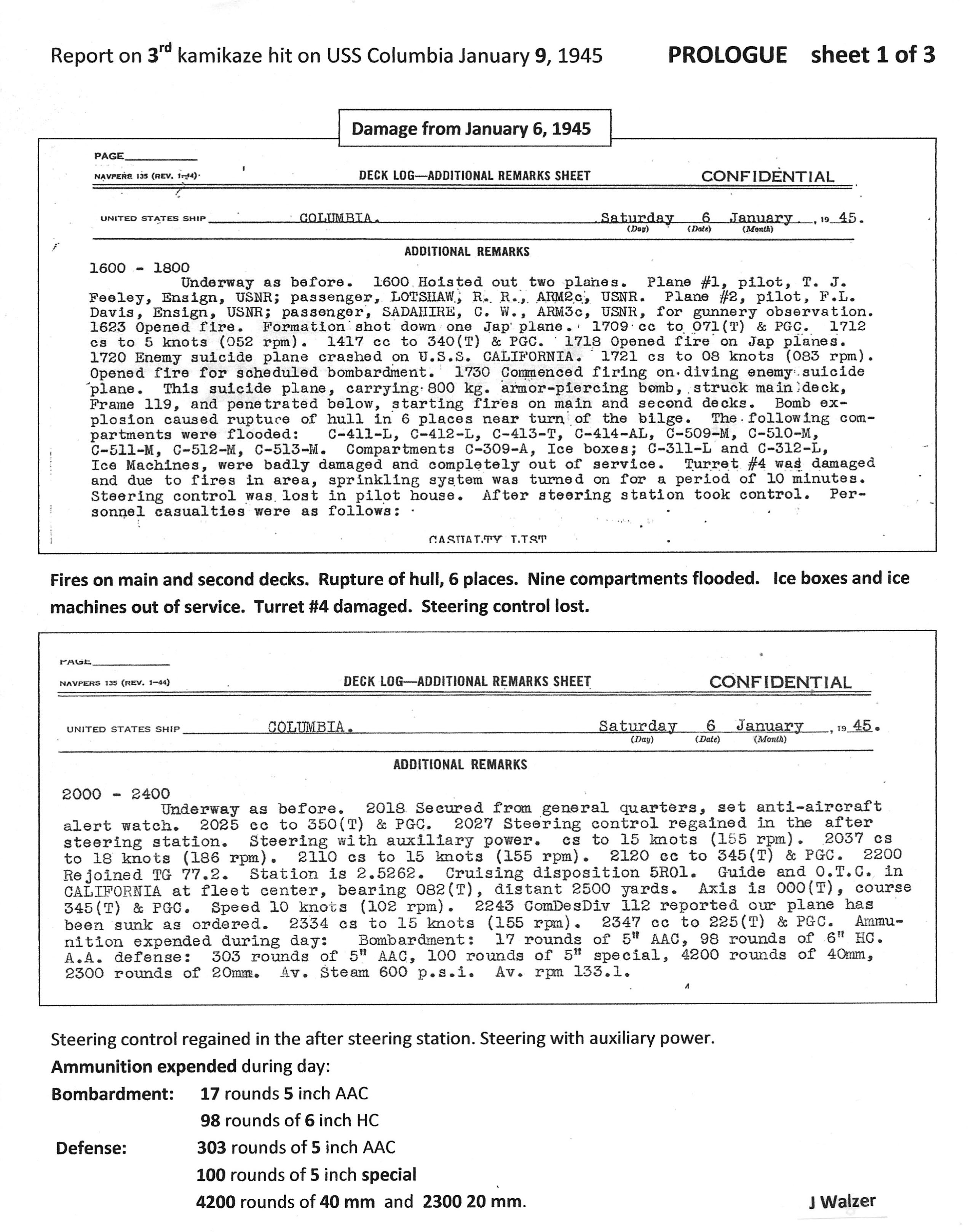 Proloque sheet 1 of 3