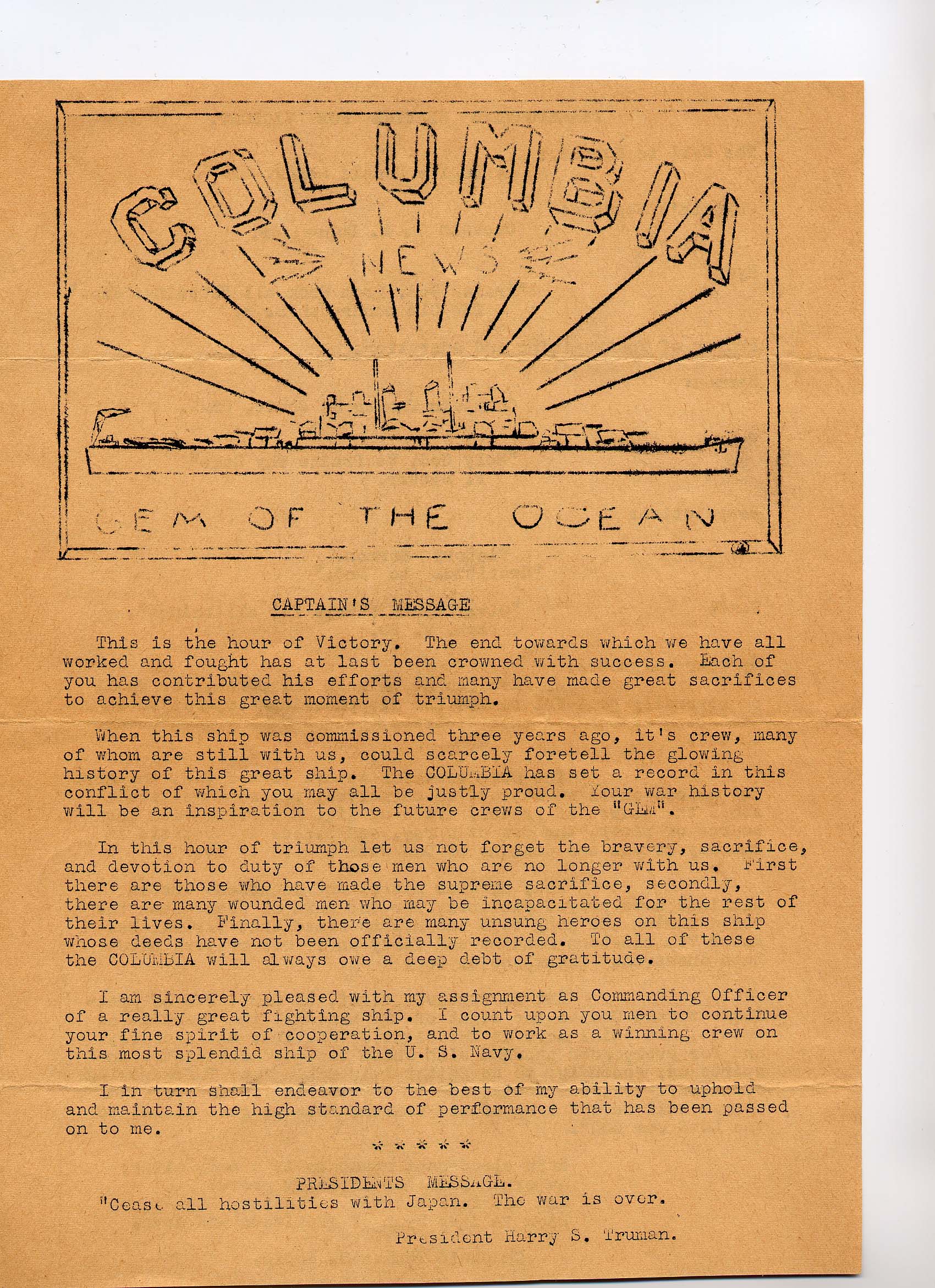 Gem newsletter, The war is over
