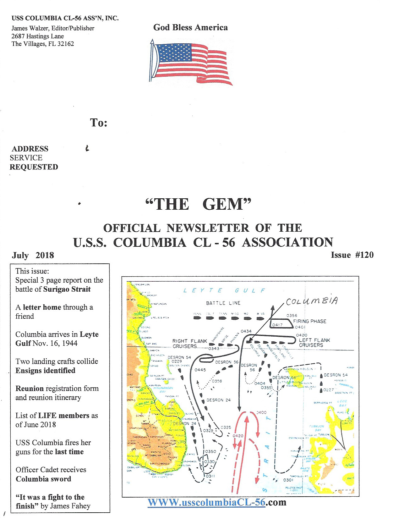 Newsletter cover July 2018